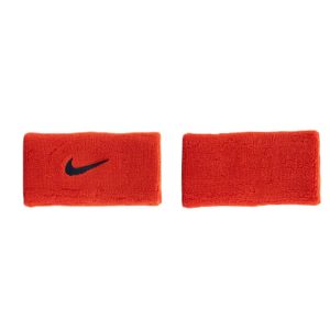 Nike Swoosh Wristbands 2 Pk, Red/Orange, Onesize, Nike