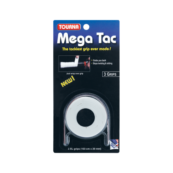 Tourna Grip Mega Tac 3-Pack | White