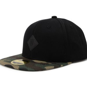 West 2-Tone Snapback Cap, Black Camo, Onesize, Varumärken