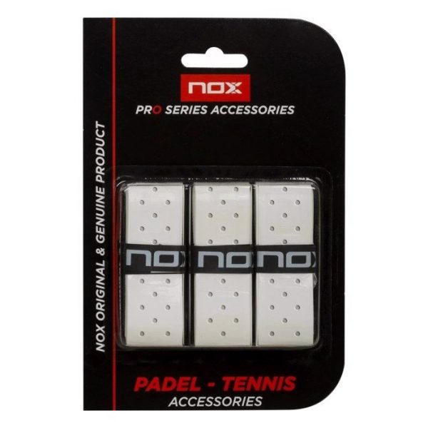 Nox Pro Perforerat Grepp Vit 3-pack