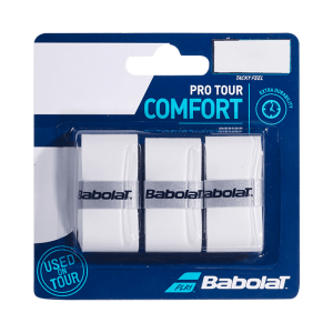 Babolat Overgrip Pro Tour Comfort 3-Pack | White